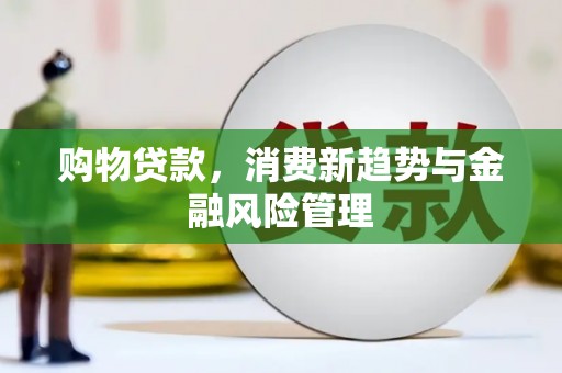 梧栖购物贷款，消费新趋势与金融风险管理