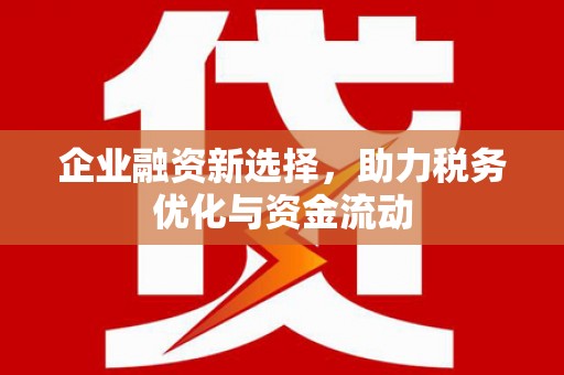 梧栖企业融资新选择，助力税务优化与资金流动
