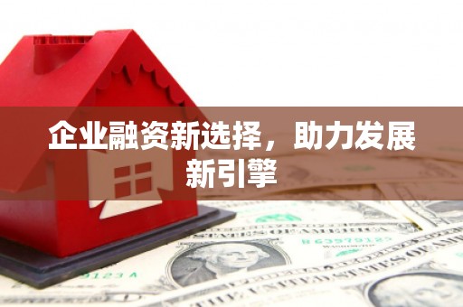 梧栖企业融资新选择，助力发展新引擎