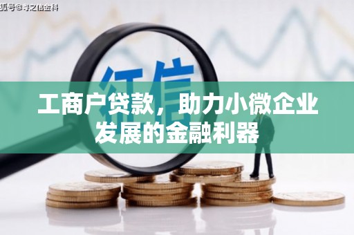 梧栖工商户贷款，助力小微企业发展的金融利器