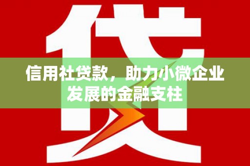 梧栖信用社贷款，助力小微企业发展的金融支柱
