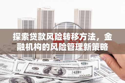 梧栖探索贷款风险转移方法，金融机构的风险管理新策略