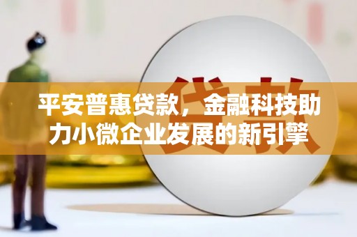 梧栖平安普惠贷款，金融科技助力小微企业发展的新引擎
