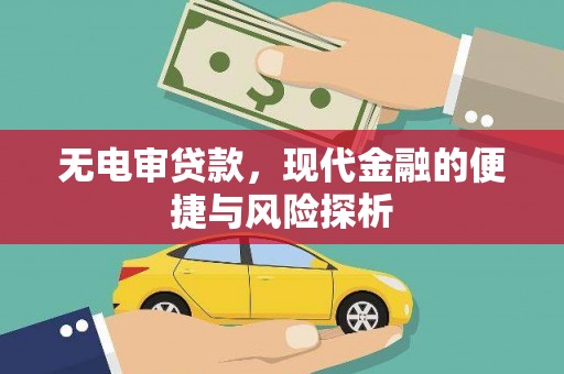 梧栖无电审贷款，现代金融的便捷与风险探析