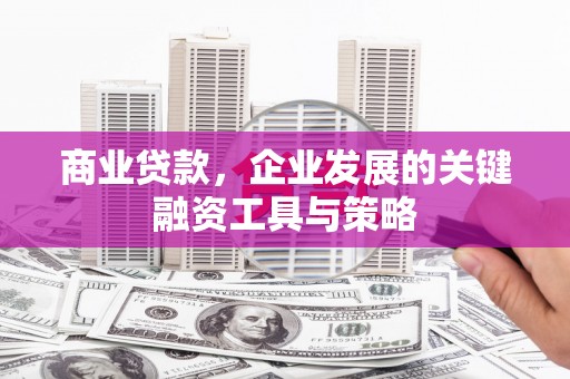 梧栖商业贷款，企业发展的关键融资工具与策略