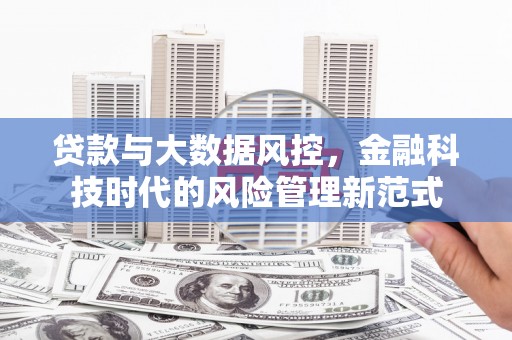 梧栖贷款与大数据风控，金融科技时代的风险管理新范式