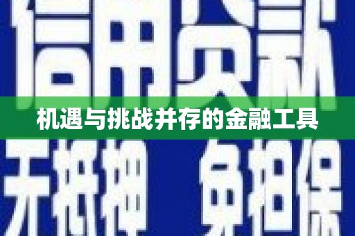 梧栖机遇与挑战并存的金融工具