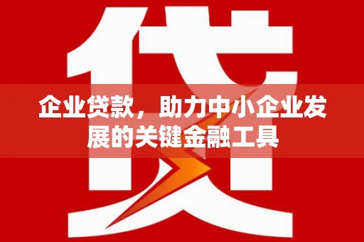 梧栖企业贷款，助力中小企业发展的关键金融工具
