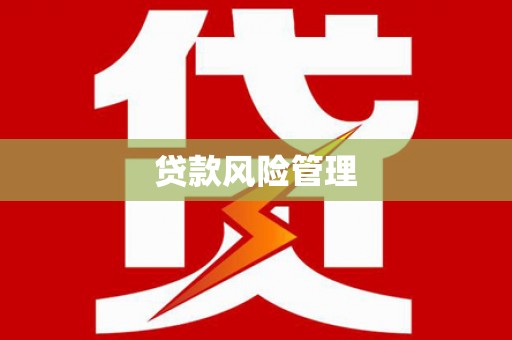 梧栖贷款风险管理