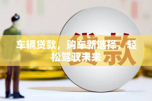 梧栖车辆贷款，购车新选择，轻松驾驭未来