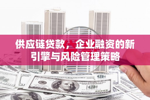 梧栖供应链贷款，企业融资的新引擎与风险管理策略