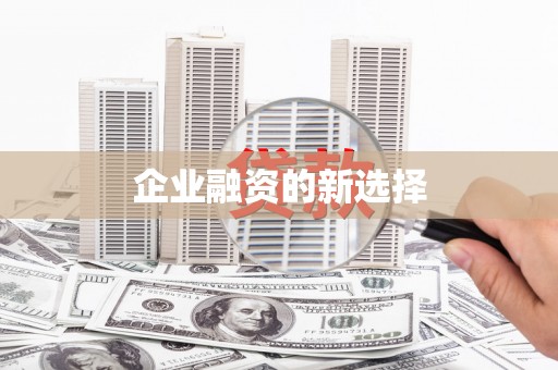 梧栖企业融资的新选择