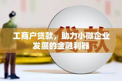 梧栖工商户贷款，助力小微企业发展的金融利器