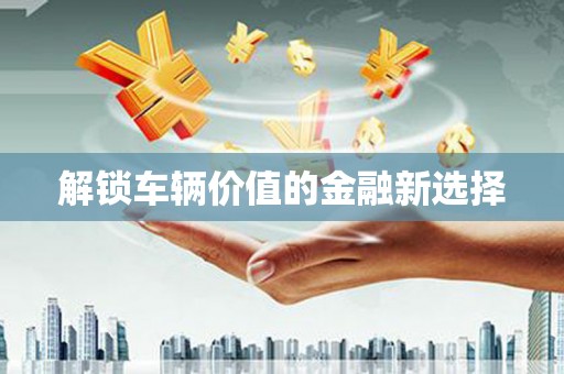 梧栖解锁车辆价值的金融新选择