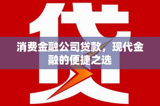 梧栖消费金融公司贷款，现代金融的便捷之选
