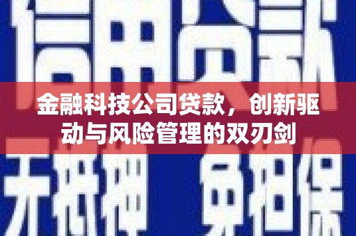 梧栖金融科技公司贷款，创新驱动与风险管理的双刃剑